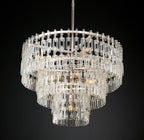 36 Inch Chain Crystal Tiered Chandelier - Marignan