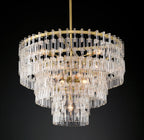 36 Inch Chain Crystal Tiered Chandelier - Marignan